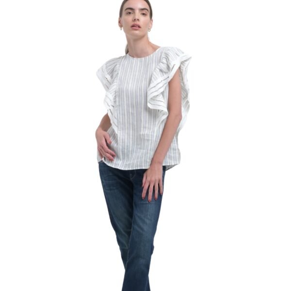 Snowdrift Stripe Top