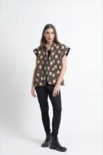Black Mosaic Bloom Jacket