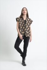 Black Mosaic Bloom Jacket - Image 2