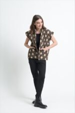 Black Mosaic Bloom Jacket - Image 3